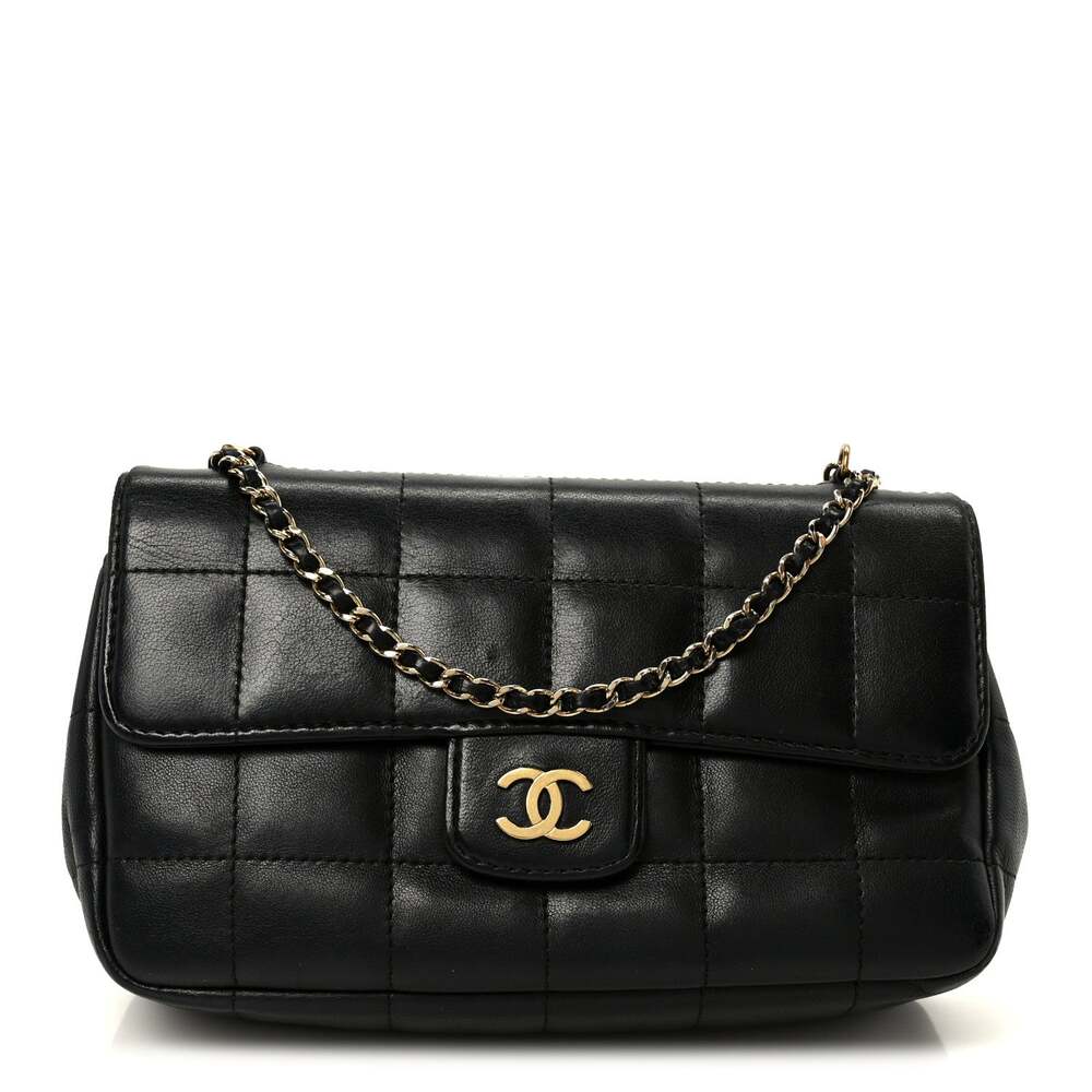 Chanel Lambskin Quilted Mini Chocolate #295675C24B
